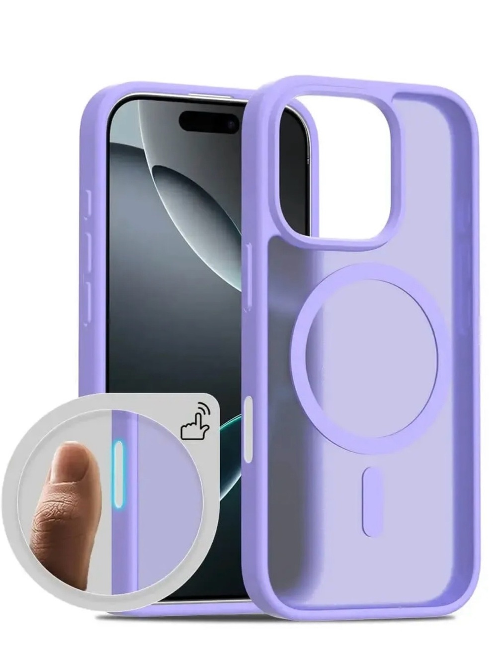 NWT Purple Silicone MagSafe Compatible iPhone17 Case USB-C Charger Cable & Block